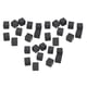 thumbnail image 2 of Dados hexaédricos, 30 piezas de dados hexaédricos, dados negros puros derechos, juego de mesa, dados, rendimiento de alta gama, 2 of 8