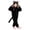 Black, variant on Faraee Kids Halloween Funny Pajamas 2-10 Years Flannel Fleece Black Leopard Hood Cat Costume Girls Boys Animal Cosplay Party One Piece Romper 2T 3T 4T 5T 6T