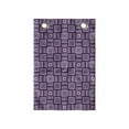 thumbnail image 1 of Abstract Hanging Pocket Organizer, Pattern of Geometric Quadrilaterals Contemporary Stripes Squares Illustration, Printed Polyester Storage Bag with Pockets, 14" x 20", Purple and Plum, 1 of 2