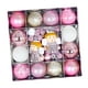 thumbnail image 1 of 44 bolas de Navidad para árbol de Navidad, adornos surtidos, adornos para manualidades, decoraciones, bolas de Navidad Ángel blanco rosado, 1 of 9
