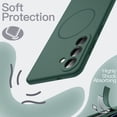 thumbnail image 5 of JETech Magnetic Silicone Case for Samsung Galaxy S26, Compatible with MagSafe, Silky Touch (Midnight Green), 5 of 7