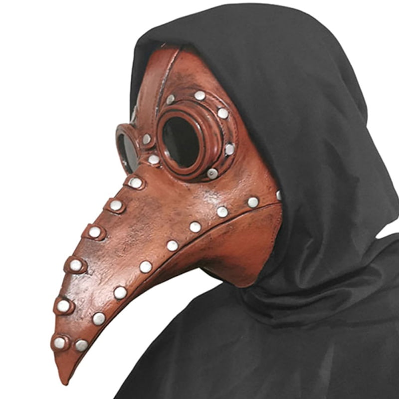 Long Nose Beak Mask Plague Doctor Bird Cosplay Steam punk Halloween Costume 