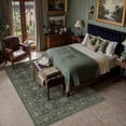 thumbnail image 5 of BERTHMEER 9'x12' Area Rugs for Living Room Bedroom Office Dining Room Farmhouse Vintage Oriental Traditional Indoor Large Non Slip Machine Washable Rugs Carpets, Green, 5 of 8