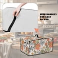 thumbnail image 5 of Renewold Toaster Oven Cover Stain-Resistant Air Fryer Smart Oven Protector with Storage Pockets Easy Clean Kitchen Appliance Accessories, 18.5 x 14.5 x 9 Inches, Floral Orange Blue, 5 of 7