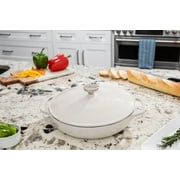 Lodge Cast Iron 3.6 Quart Enameled Covered Casserole Oyster
