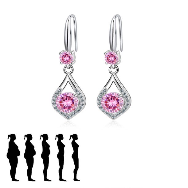Xihbxyly Ofertas relámpago de hoy Prime Pendientes Pendientes de metal Pendientes de descongestión en forma de C con Múltiples capas de diamantes