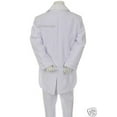 thumbnail image 5 of Baby Toddler Boy Christening Baptism Formal Tail White Tuxedo Suit Stole Sm-20, 5 of 6