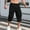 Black, variant on Under 10 dollars! Mens Cargo Capri Pants Casual Drawstring Elastic Waist Capris Lightweight Athletic Workout Pants with Pockets
