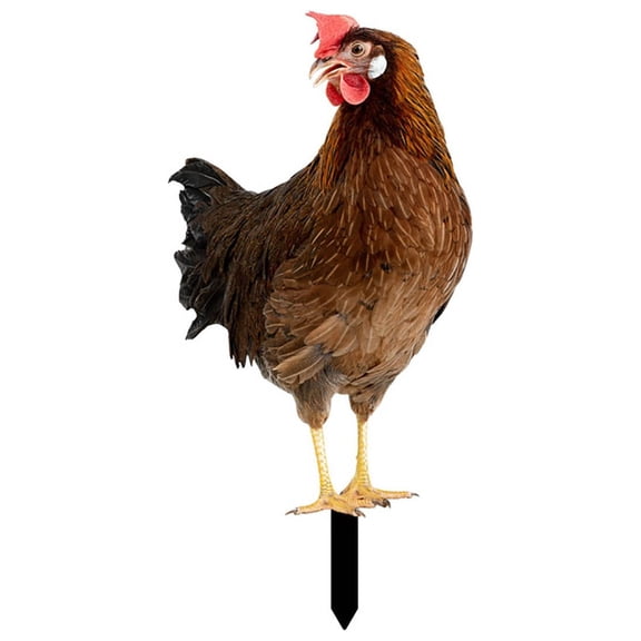 Clearance! Nomeni Garden Stakes Garden Decoration Fun Plug in Rooster Hen Courtyard Plug in Yard Art Garden Garden Outdoor Decoration Plug in Garden Decor