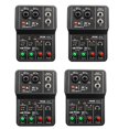 thumbnail image 1 of 4X Q-12 Sound Card Audio Mixer Sound Board Console Desk System Interface 4 Channel 48V Stereo Computer Card,4 x Q-12 Sound Card 4 x USB cable,black, 1 of 8