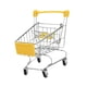thumbnail image 3 of Mini carrito de compras, carrito de supermercado, carrito de mano, miniatura para juegos de rol, pequeño supermercado Amarillo, 3 of 9