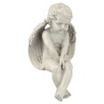 thumbnail image 1 of Design Toscano Ange de Méditation Étagère Assise Statue, 33 cm, Polyrésine, Pierre Antique, 1 of 5