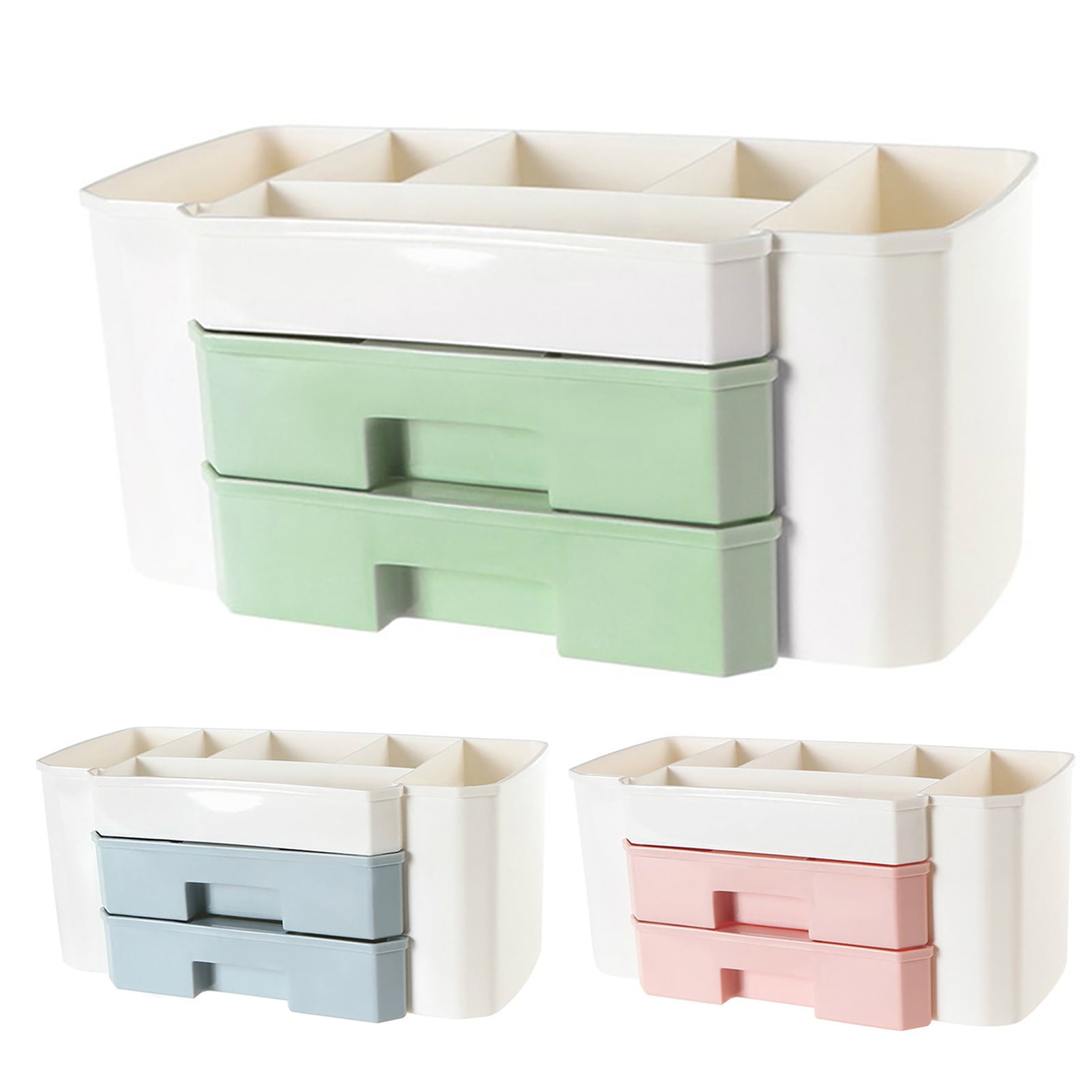 3 Tier Plastic Drawer Storage, Makeup Organizer Storage Station Cube Shelf  Storage Rack Storage Box for Office Bedroom Home