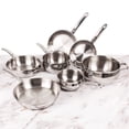 thumbnail image 2 of BergHOFF Belly Shape 12pc 18/10 Stainless Steel Cookware Set, SS Lids, 2 of 10
