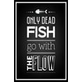 thumbnail image 1 of Ezposterprints - Motivational Quotes, Typographical Background Posters - Poster Printing - Wall Art Print for Home Office Decor - Dead Fish - 32X48 inches, 1 of 1