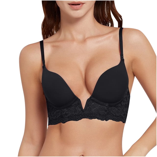 DPTALR Ensemble de Lingerie Érotique Solide pour Femmes, Combinaison en Dentelle à Col en V avec Fente Latérale