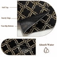 thumbnail image 6 of Black Moroccan Area Rugs 4'x6', Washable Small Throw Rugs for Office Bathroom, Geometric Abstract Art Modern Indoor Outdoor Rug Non-Slip Low Pile Carpet Runner Reversible Floor Mats, 6 of 8
