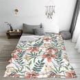 thumbnail image 5 of Honeii Lilies Flowers Print Fleece Blanket - Throw Blanket for Bed, Sofa, Couch, Camping, and Travel , Microplush Ultra Soft Warm Blanket-50"x40", 5 of 7