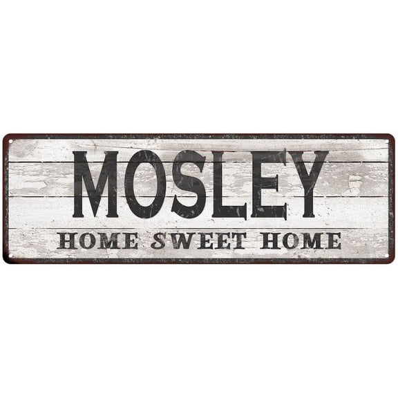 MOSLEY Home Sweet Home Country Look 6x18 Metal Sign 106180045541