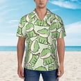thumbnail image 4 of Balery Cute Crocodile Print Men's Hawaiian Shirts Short Sleeve Beach Shirt Relaxed Fit Vacation Button Down Shirts-3X-Large, 4 of 9