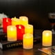 thumbnail image 4 of Naiovety 1 LED sin llama, pilares de cera de parafina Real con llamas oscilantes realistas para decoración de cumpleaños/boda/Navidad Iluminación navideña beige brillante Naiovety HA002791-02, 4 of 6