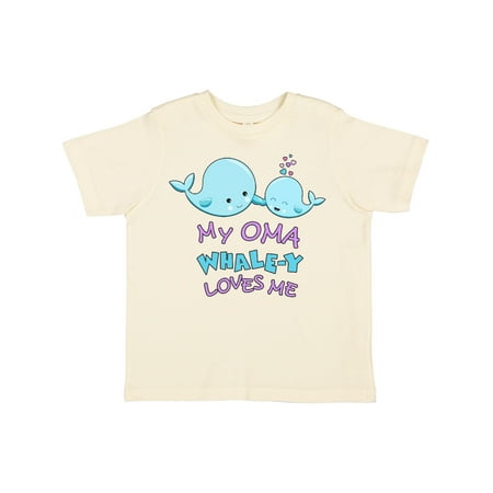 

Inktastic My Oma Whale-y Loves Me Gift Toddler Boy or Toddler Girl T-Shirt