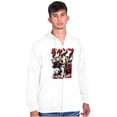 thumbnail image 4 of Retro Kanji Street Fighter Ryu Zip Hoodie Sweatshirt Men Brisco Brands M, 4 of 6