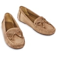 thumbnail image 2 of Collections Etc Stylish Microsuede Tassel Tie Cut-Out Pattern Moccasins, 2 of 2