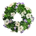 thumbnail image 3 of St Patricks Day Artificial Greenery Wreath - Spring Front Door Wreath, Sturdy Faux Greenery Frame, Durable Design, Festive Irish Holiday Decor for Indoor Outdoor Wall Porch Accent, 14in, C, 3 of 8