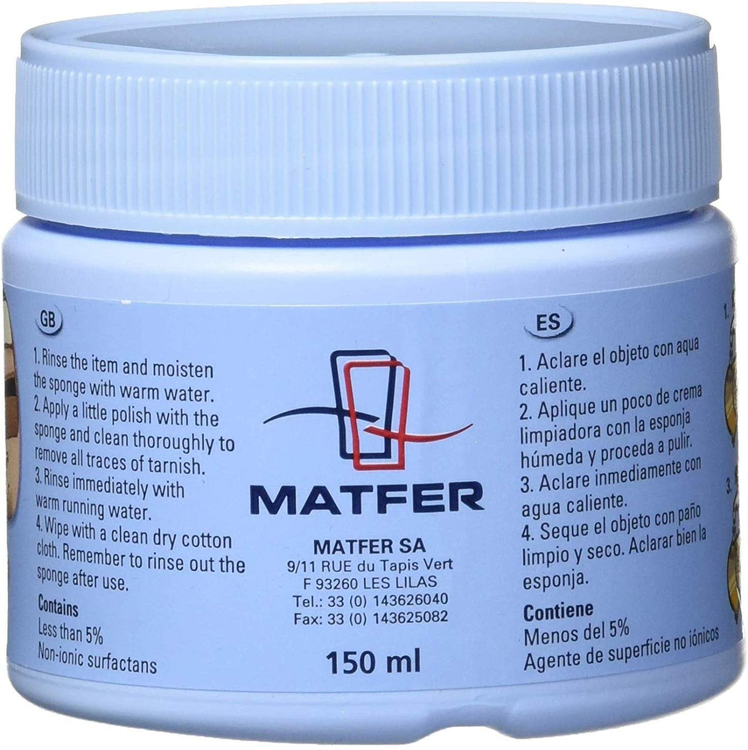 Matfer Bourgeat Bistro Copper Cleaner, 5 Fl. Oz. Paste 720311