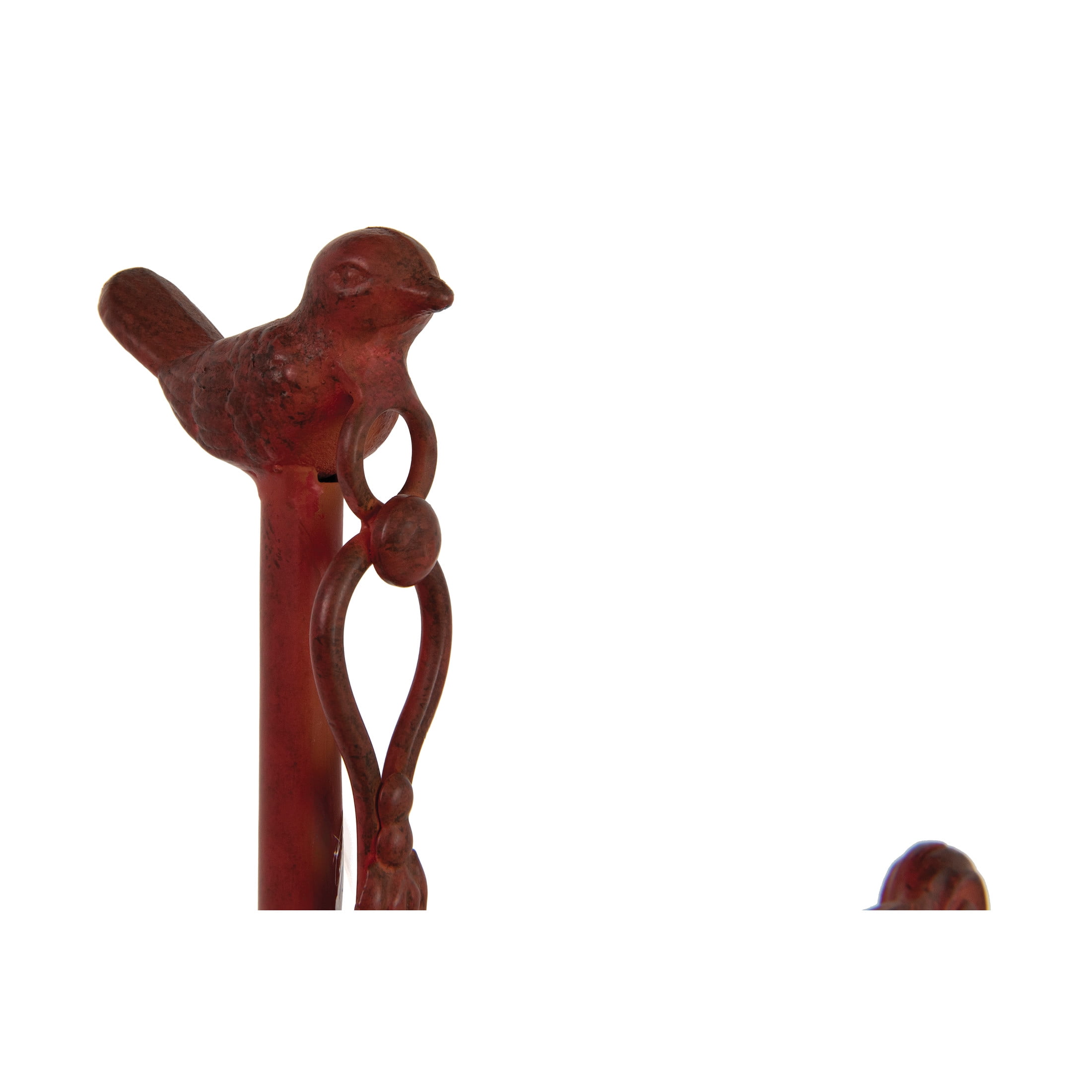 Creative Co-Op Red Decorative Antique Iron Balance Scale with Bird
