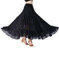 thumbnail image 3 of Vestido de de baile latino con lentejuelas grandes para mujer hermosa Tango Ballroom Rumba Negro Zulema Vestido de baile latino, 3 of 8