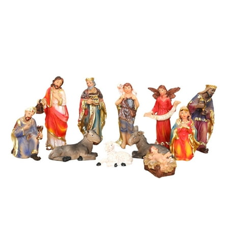 

1Set Statue Christmas Scene Baby Jesus Nativity Manger Group Religious Figure Church Decoration Christmas Gift