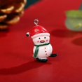 thumbnail image 4 of Mini adornos de resina colgantes navideños para decoración navideña, muñeco de nieve en miniatura, Papá Noel, manualidades colgantes, 4 of 5