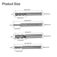 thumbnail image 2 of Uxcell Carbide End Mills Sets 4-Flute 1/4" 1/8" 3/8" 3/16" 1/2" 1/16" 5/32" 5/16" CNC Milling Bits for Aluminum, 2 of 6