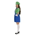 thumbnail image 2 of Orion Costumes Super Mario Inspired Green Plumber Adult Dress Costume | Large Female, 2 of 3