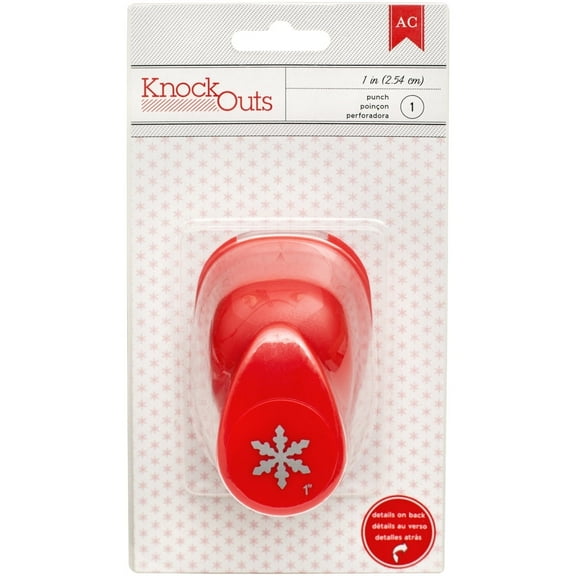 Knock Outs Punch-Snowflake, 1"