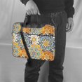 thumbnail image 6 of PUREYAH Laptop Case Bag with Compartments for Women, Boho Indian Floral Mandala Lace Lightweight Computer Tote Bag for Men Travel Work 15.6 inch, 6 of 7
