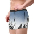 thumbnail image 4 of Disketp Snowman And Christmas Tree Men'S Boxer Briefs,Soft And Breathable Cotton Underwear With Comfortflex Waistband, 4 of 9