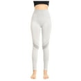 thumbnail image 2 of Cellulite Compression 3D Leggings Tummy Control Compression Pants Booty Butt Lifting Leggings Tummy Shaping Pants No Curling Lift Pants Scrunch Butt Compression 3D Gym Leggings for Women Grey L, 2 of 6
