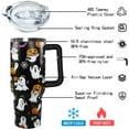 thumbnail image 5 of 40 oz Halloween Boo Tumbler Insulated Stainless Tumbler,Halloween Goth Ghost Travel Coffee Cup Water Botter, Witch Goth Decor Halloween Gifts For Women, 5 of 6