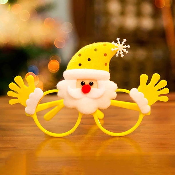 Xihbxyly Gafas Navideñas, Diseños de Gorro y Astas de Papá Noel, Marcos de Fiesta Divertidos y Únicos, Decoración para Fiestas, Accesorio Festivo para Fotomatón, 8 Estilos, Apto para Todas Las Edades