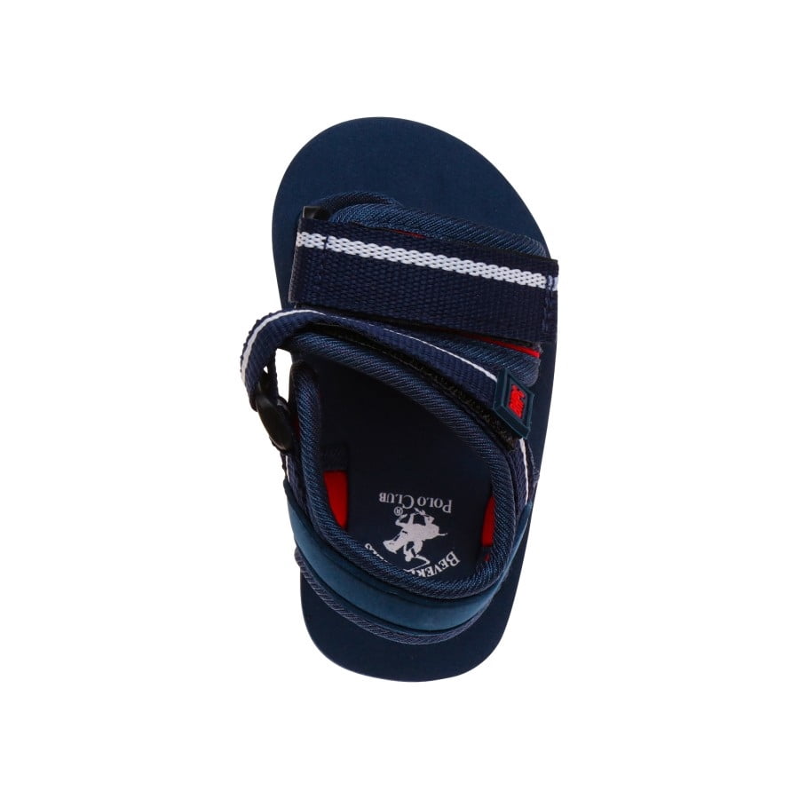 Beverly Hills Polo Club Toddler Sport Sandals for Little Boys Is A Perfect Pick for Family Outings, Navy Red, 5