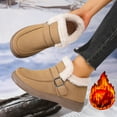 thumbnail image 6 of Wowcloth Women's Snow Boots - Fleece-Lined Warm Comfortable Anti-Slip Flat Sole with Solid Color Round Toe Casual Fashion Ankle Footwear for Winter, 6 of 9