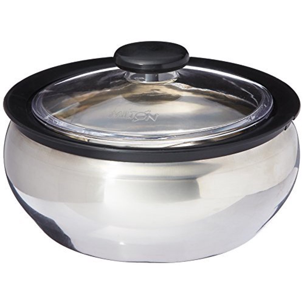 Milton ClearSteel Hot Pot Keep Warm/Cold Insulated Casserole with