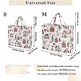thumbnail image 2 of FORMRS Womens Corduroy Tote Bag Crossbody Shoulder Handbag with Pocket, Red Nordic Christmas, 2 of 7