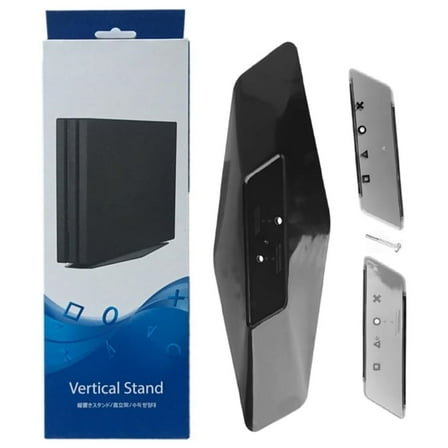 Vertical Stand for PS4 Slim / PS4 Pro Vertical Holder Stand Bracket Mount Base for PlayStation 4 Slim/Pro Console (Black)