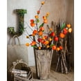 thumbnail image 5 of Artificial Makino Fruit Stem in Orange Red 39" Tall Silk Plant, 5 of 6