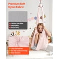 thumbnail image 2 of VEVOR Aerial Yoga Hammock, 300 lbs Load Aerial Silk, Yoga Swing with Nylon Fabric, PE Zipper Bag for Parent-Child Interaction, Strengthen Muscles & Improve Practice, Hammock and Swing Combo, 2 of 9