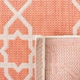 thumbnail image 5 of SAFAVIEH Courtyard Carol Geometric Indoor/Outdoor Area Rug, 5'3" x 5'3" Round, Terracotta/Beige, 5 of 9